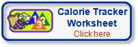 Calorie Tracker Worksheet